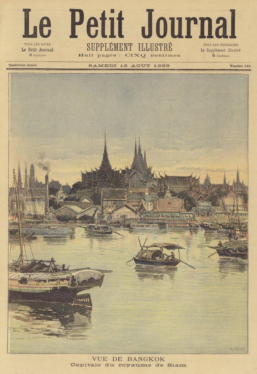 Vue de Bangkok - after Henri Meyer