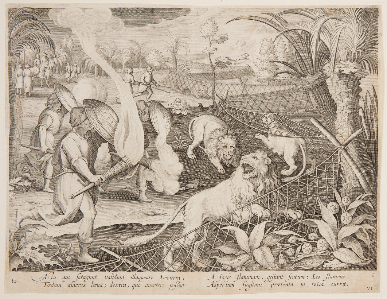 Piège à Lion - after Jan van der Straet, called Stradanus