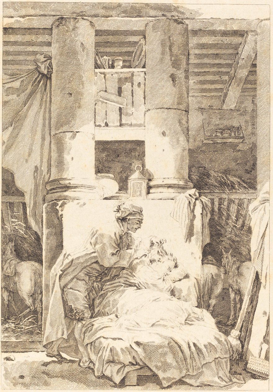 Le muletier - after Jean Honoré Fragonard