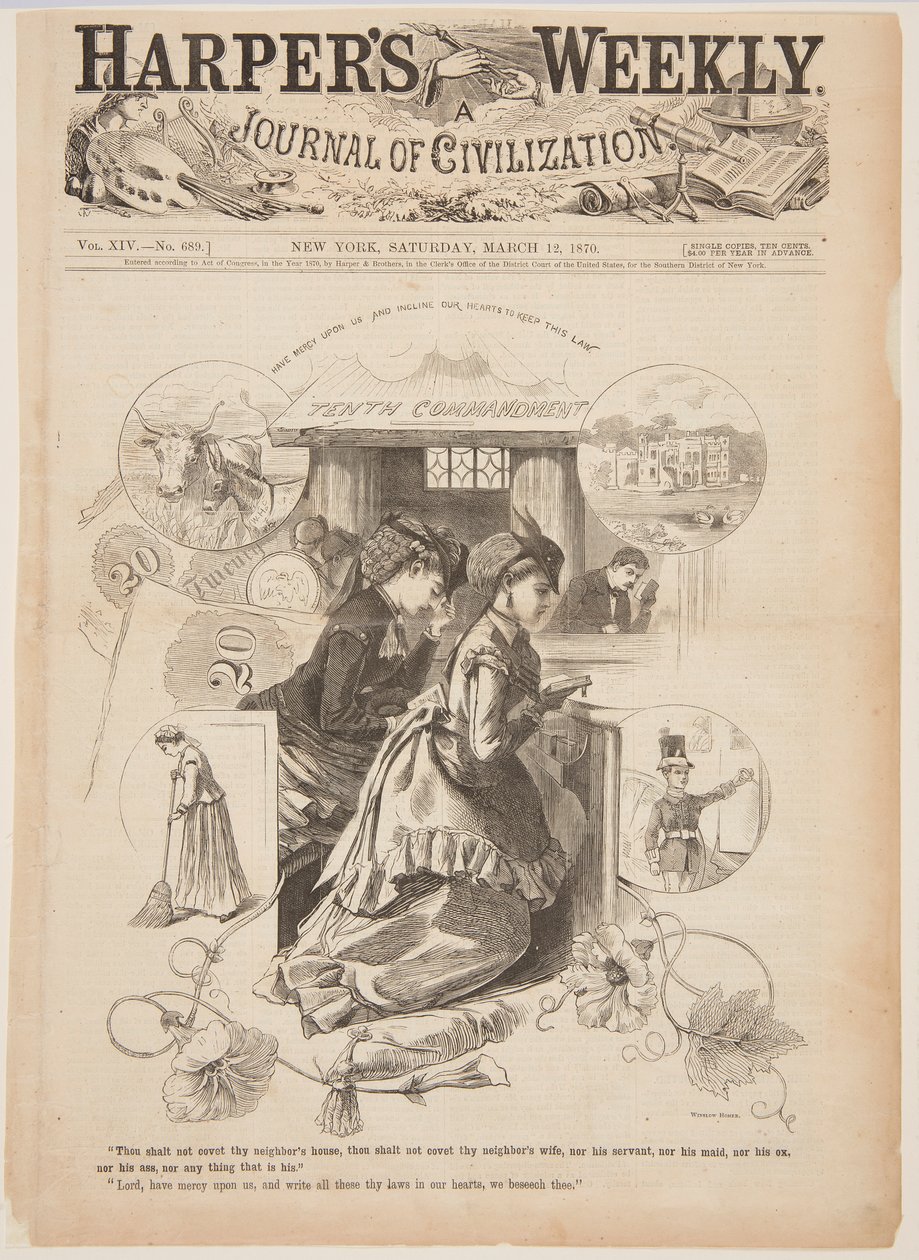 Le Dixième Commandement - after Winslow Homer