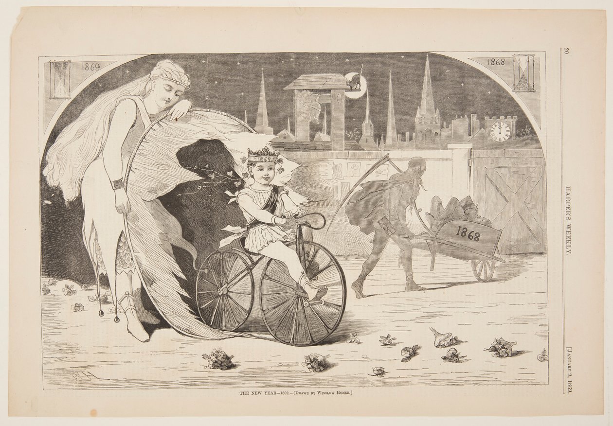 Le Nouvel An – 1869 - after Winslow Homer