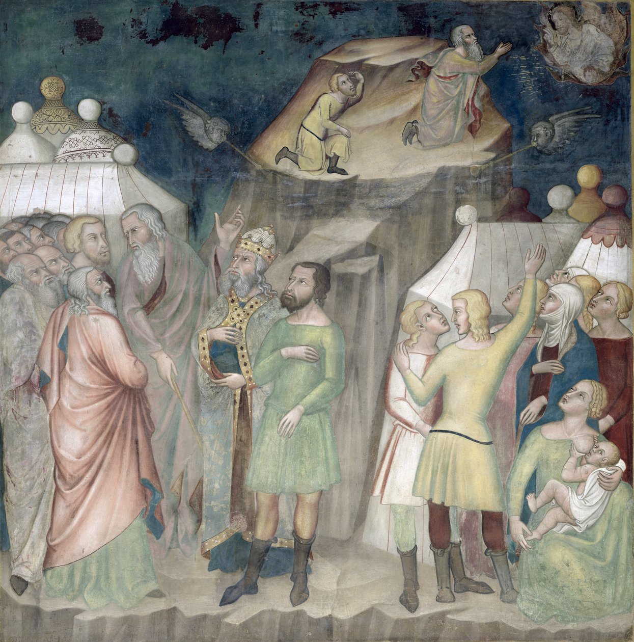 Moïse sur le mont Sinaï, 1356-67 - also Manfredi de Battilori Bartolo di Fredi
