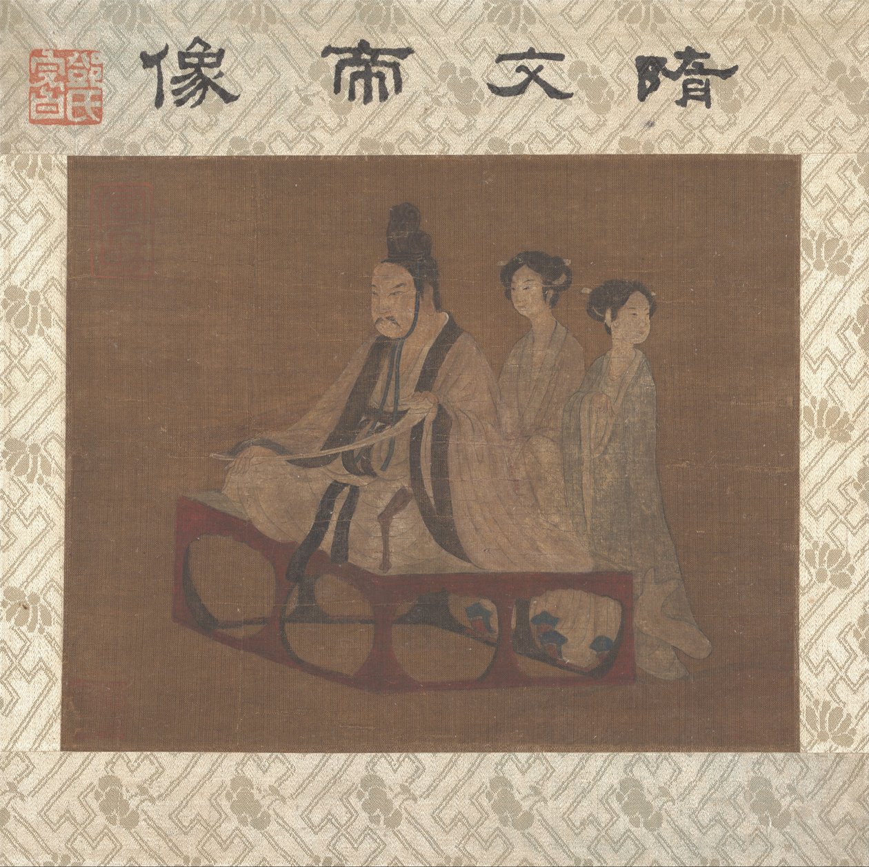 Un empereur avec deux dames - anonymous 