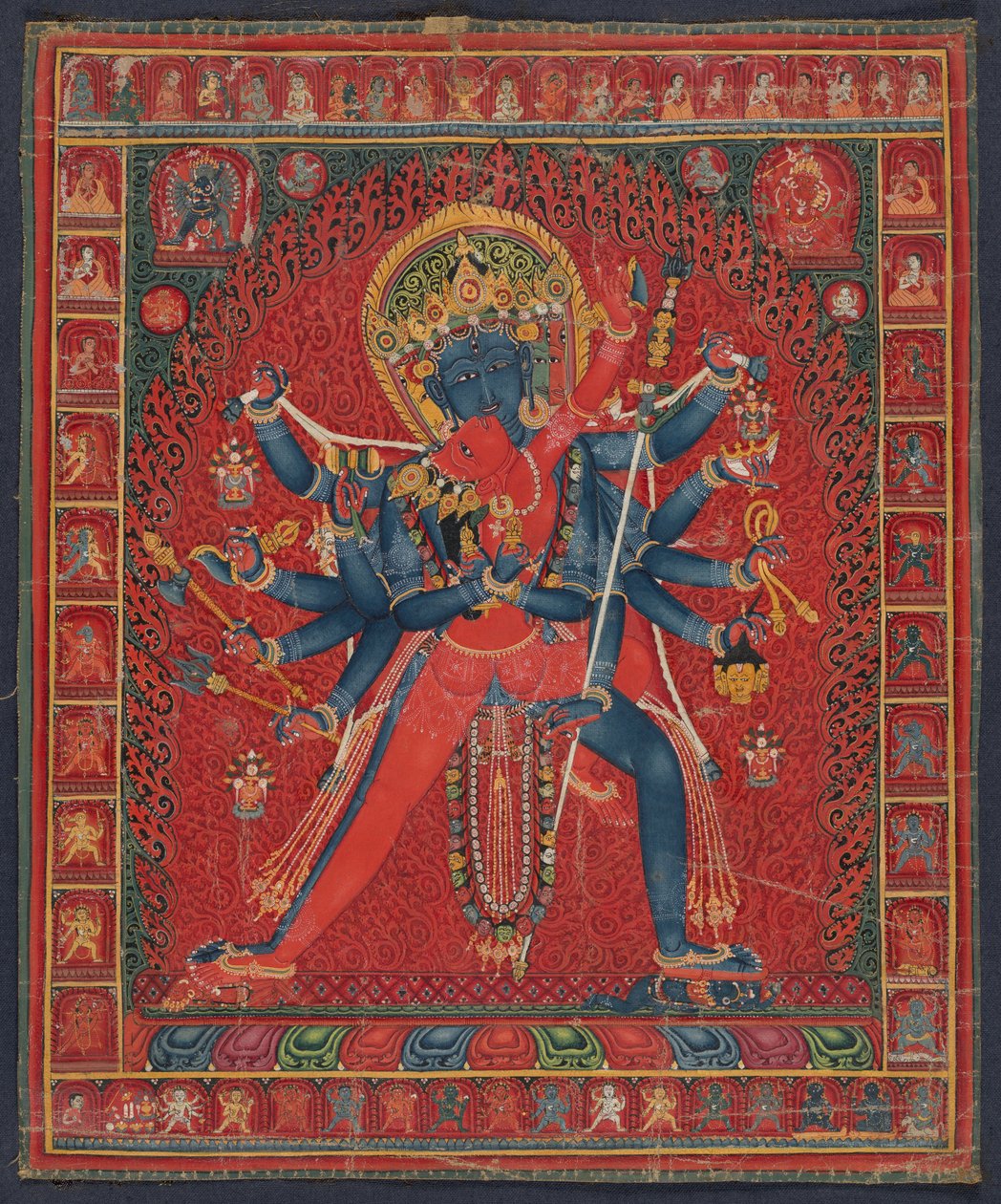 Chakrasamvara et son épouse Vajravarahi - anonymous 