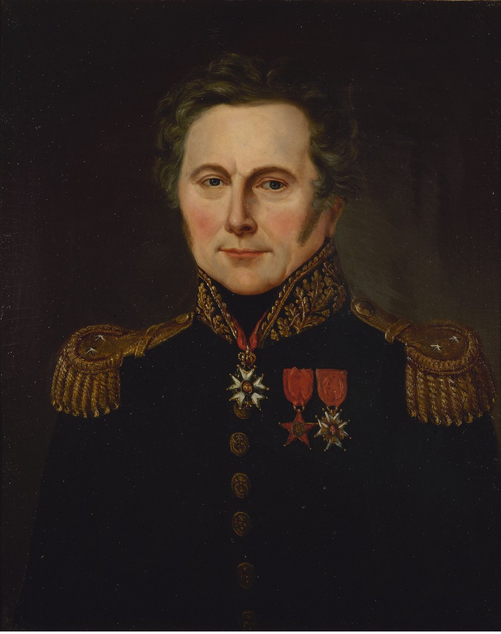 French: Portrait du général Louis Hugo (1777-1843) - anonymous 