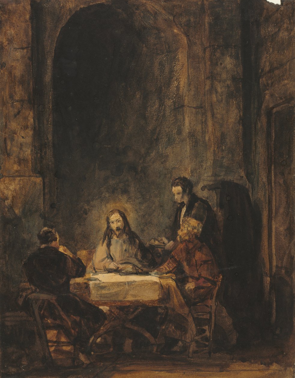 Le Christ à Emmaüs - attributed to Benjamin West