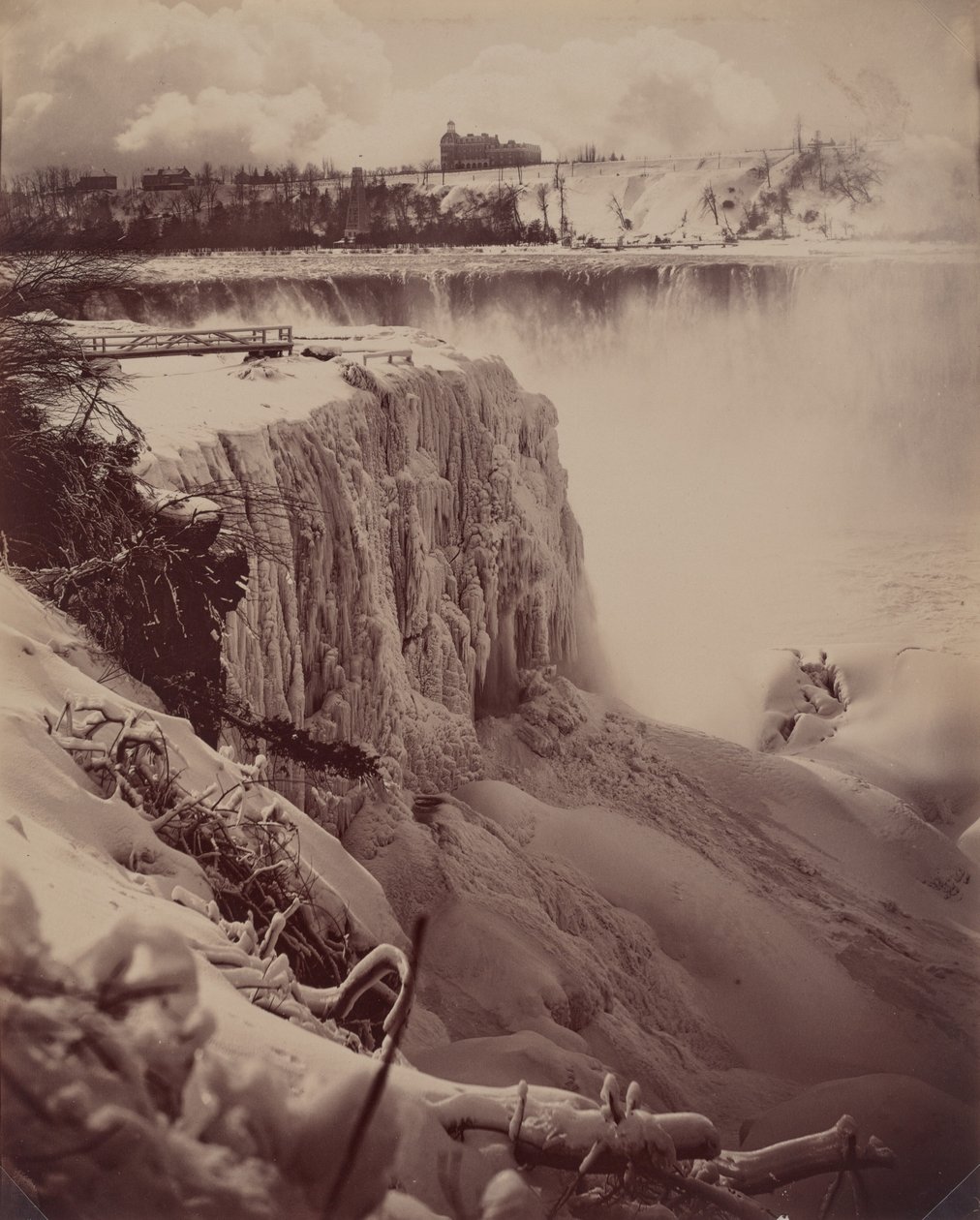 Chutes Gelées - attributed to Charles Bierstadt
