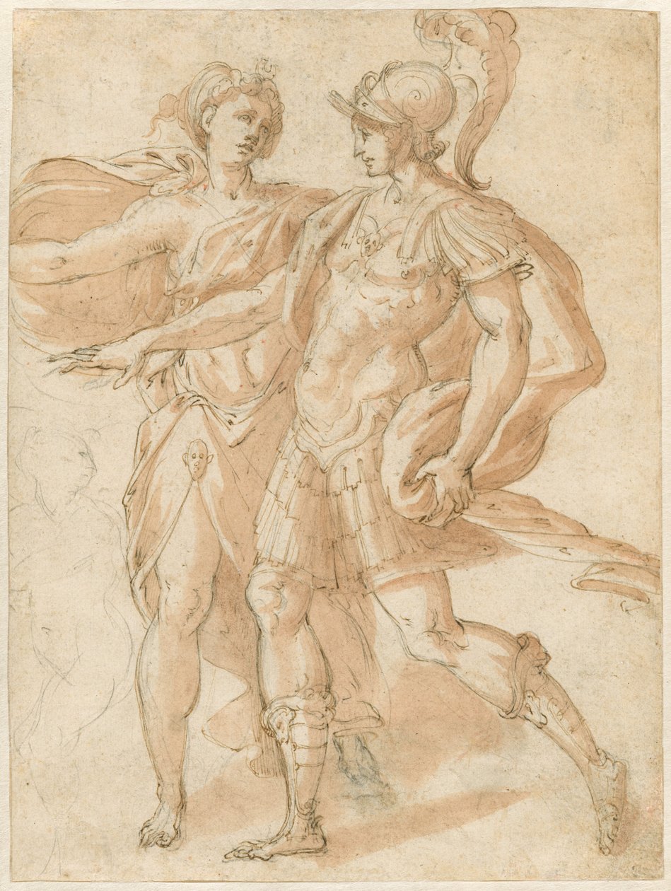 Mars et Diane (recto) - called Bertoia Jacopo Zanguidi