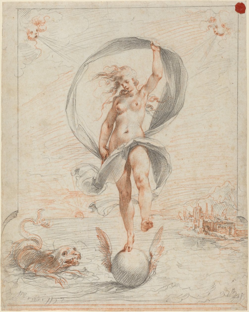 Figure allégorique - called Cavaliere d