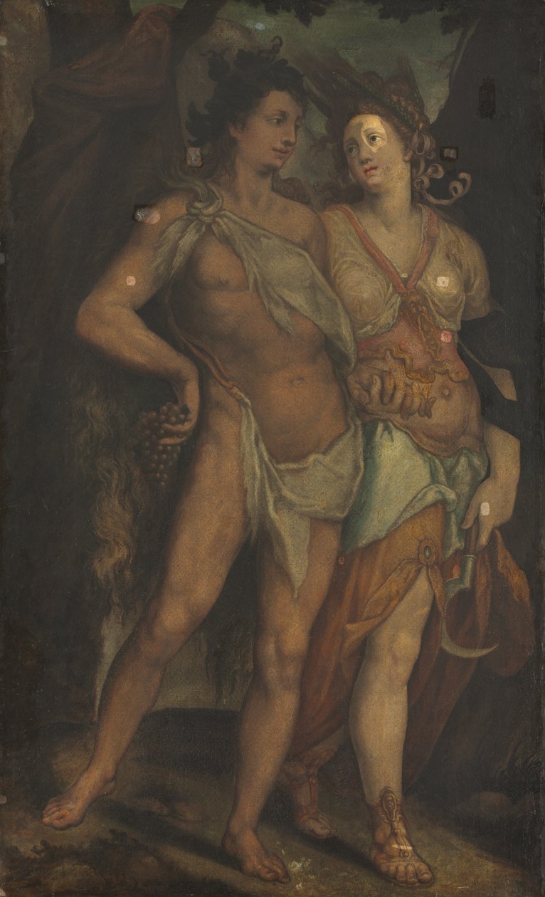 Cérès et Bacchus - copy after Bartholomaeus Spranger