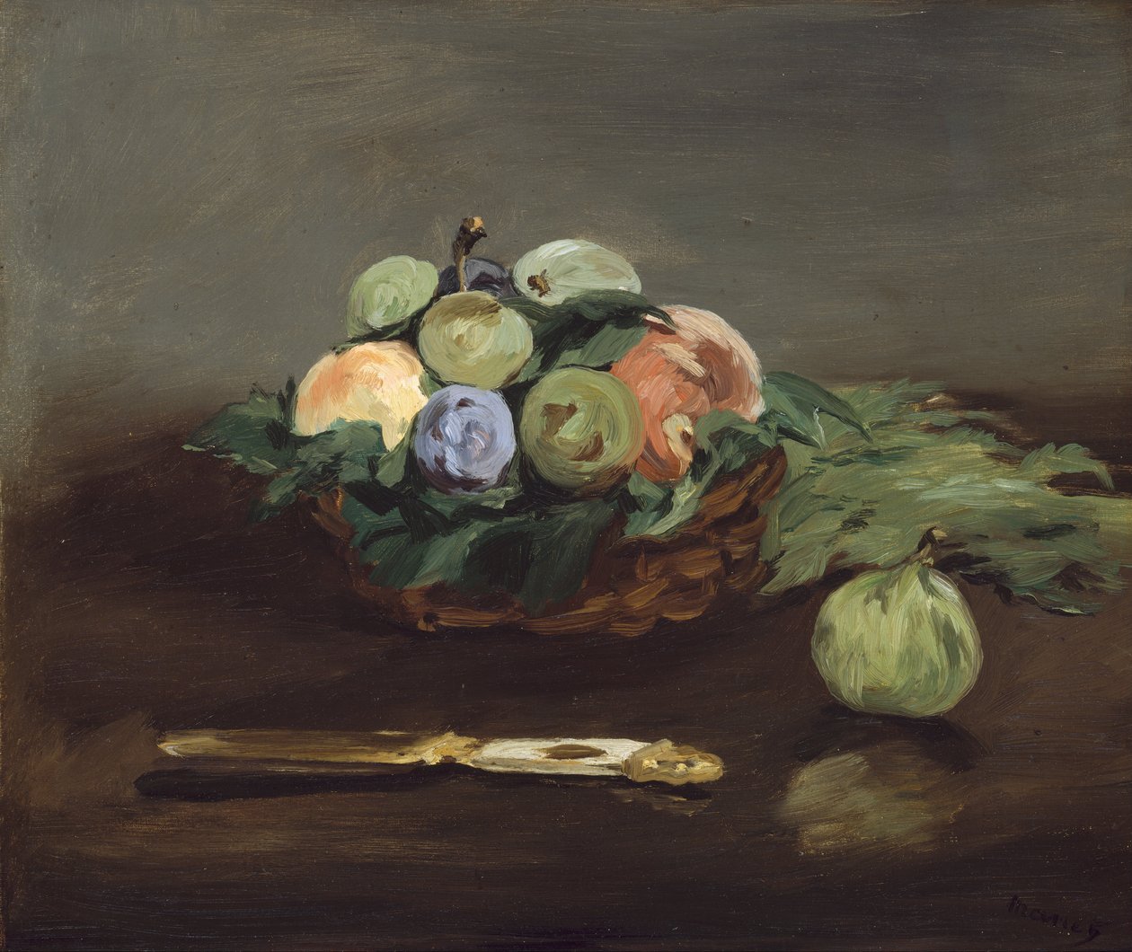 Panier de fruits - Édouard Manet