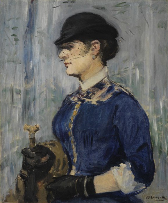 Jeune femme au chapeau rond - Édouard Manet