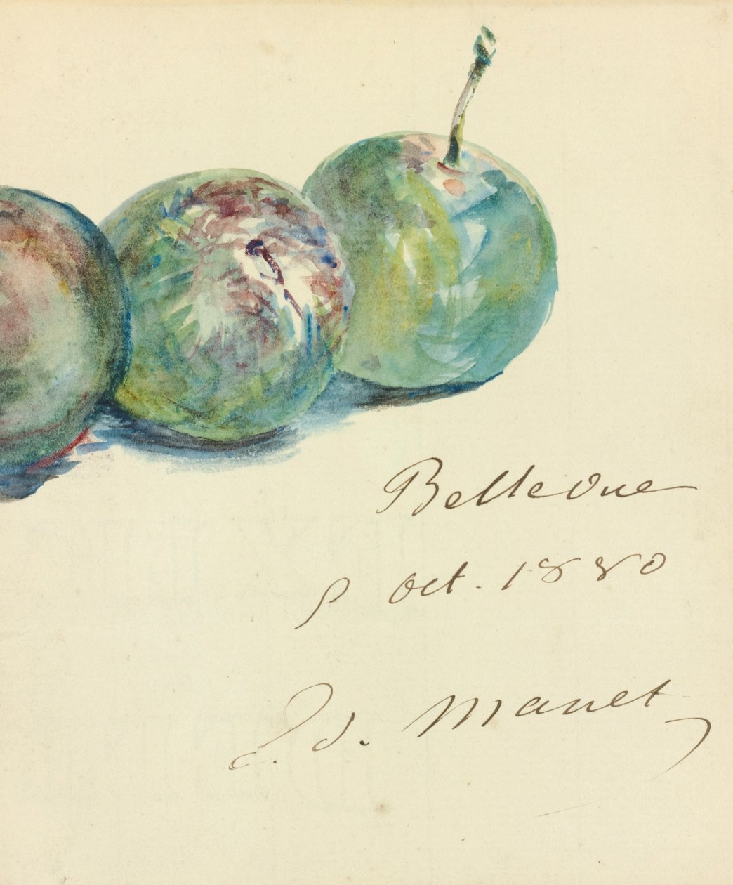 Lettre - Édouard Manet