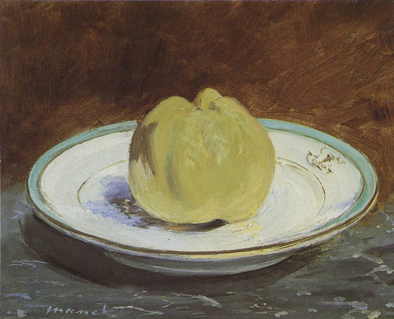Pomme sur une assiette - Édouard Manet