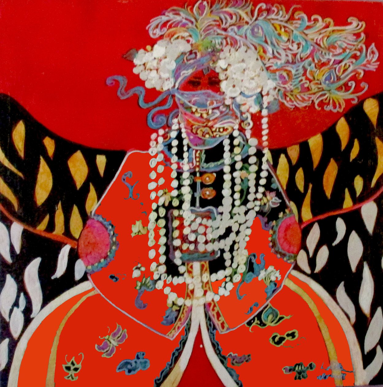 Femme ethnique numéro 3, 2017 (technique mixte) - linda arthurs