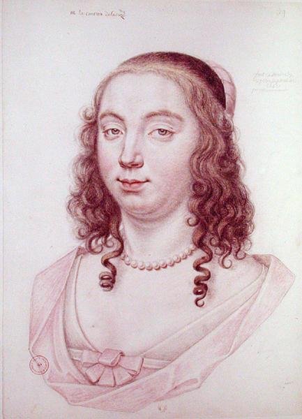 Henriette de Coligny, Comtesse de La Suze, 1642 - Daniel Dumonstier or Dumoustier