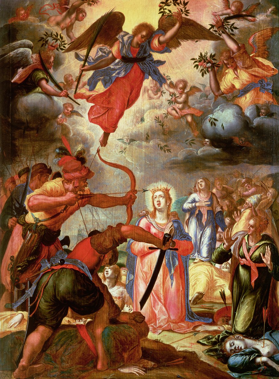Le Martyre de Sainte Ursule, début du XVIIe siècle - or Wit, Peter Witte
