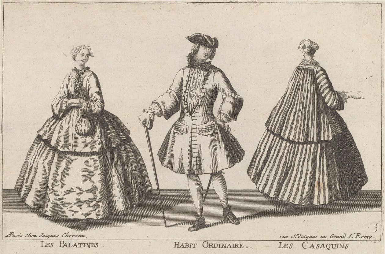 Les Palatines/Habit Ordinaire/Les Casaquins - published by Jacques Chéreau