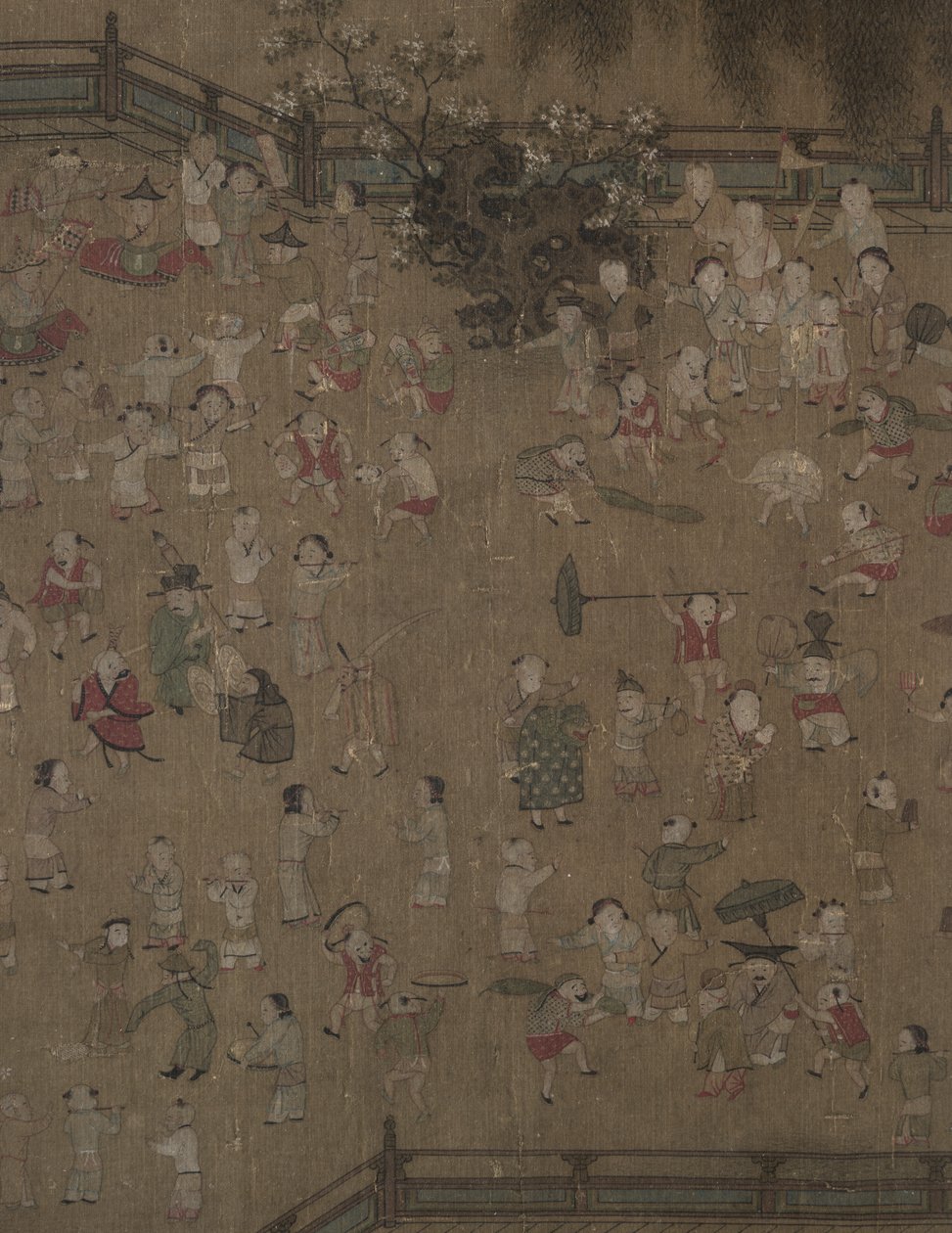 Cent enfants jouant - tradition of Su Hanchen