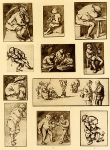 Croquis de scènes de taverne