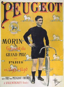 Affiche publicitaire pour les cycles 