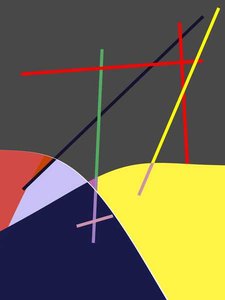 Route et poteaux télégraphiques