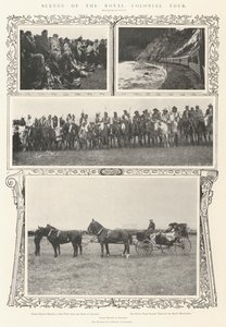 Scènes de la tournée coloniale royale