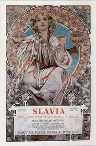 Affiche Slavia, 1907