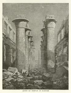 Ruines du temple à Karnak