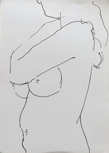 Nu avec bras croisé, 2019