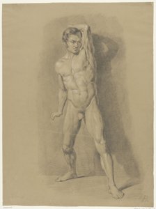 Nu masculin debout, de face