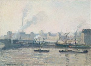 Le pont Saint-Sever, Rouen : brume, 1896