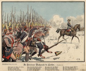 Infanterie prussienne à la bataille de Leuthen
