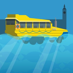 Bus amphibie de la visite de Londres