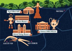 Carte de South Kensington