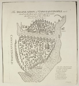 Carte de Constantinople en 1422