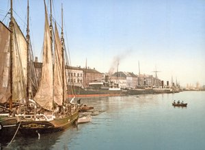 Vue de Havnegade, Copenhague, pub. 1900