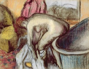 Après le bain, vers 1895
