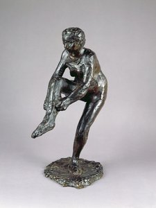 Danseuse mettant ses bas