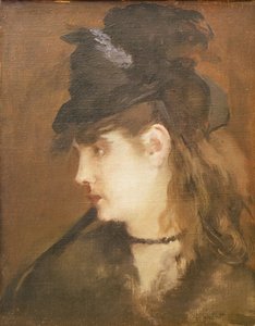 Berthe Morisot avec un Chapeau Noir