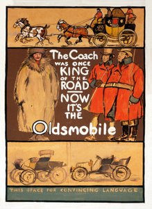Publicité pour Oldsmobile, pub. 1910