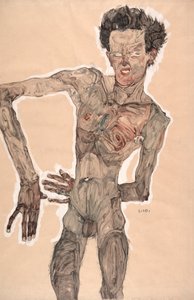 Nu Autoportrait, Grimaçant