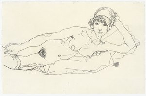 Nu couché; Liegender Akt, 1914