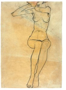 Nu assis, 1910