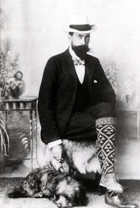 Adrian Hope avec Robbie, c. 1880-1900