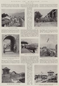 Scènes dans la ville de Kowloon