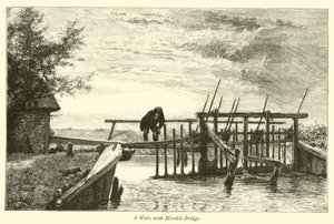 Un déversoir, avec pont mobile