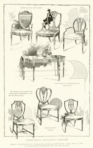 Mobilier caractéristique Hepplewhite