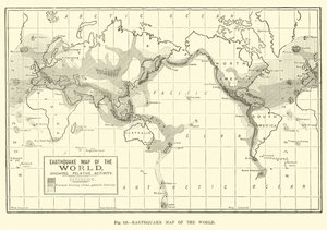 Carte des tremblements de terre du monde