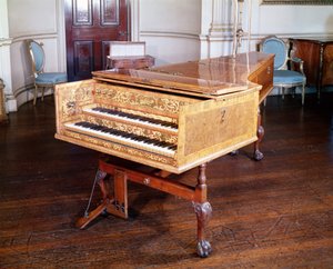 Clavecin, par Jacob Kirckman, anglais, 1766